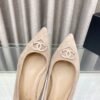 CHL 25ss pointed flat shoes and slippers Thick toe high heels