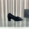 CHL 25ss pointed flat shoes and slippers Thick toe high heels