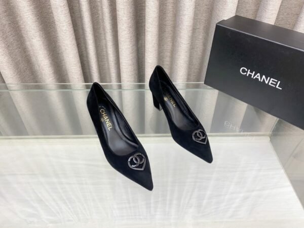CHL 25ss pointed flat shoes and slippers Thick toe high heels
