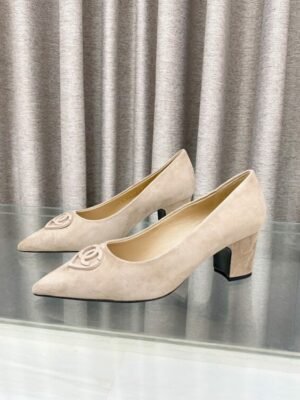 CHL 25ss pointed flat shoes and slippers Thick toe high heels