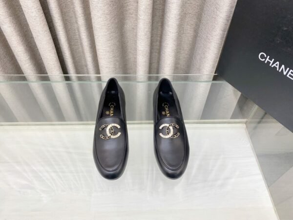 CHL 25Fw rhinestone double C half slippers/loafers