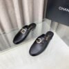 CHL 25Fw rhinestone double C half slippers/loafers