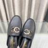 CHL 25Fw rhinestone double C half slippers/loafers