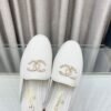 CHL 25Fw rhinestone double C half slippers/loafers