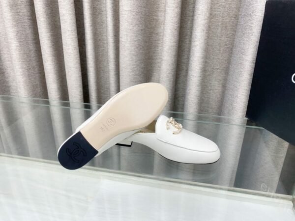 CHL 25Fw rhinestone double C half slippers/loafers