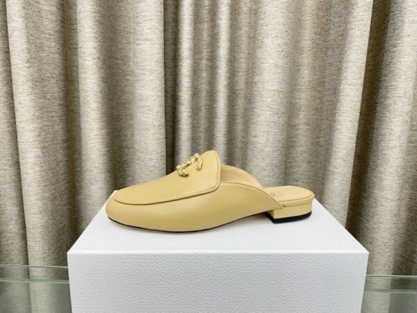 CHL 25Fw rhinestone double C half slippers/loafers