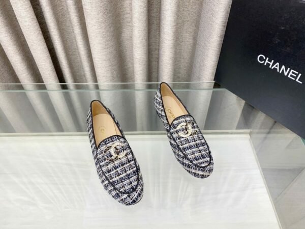 CHL 25Fw rhinestone double C half slippers/loafers