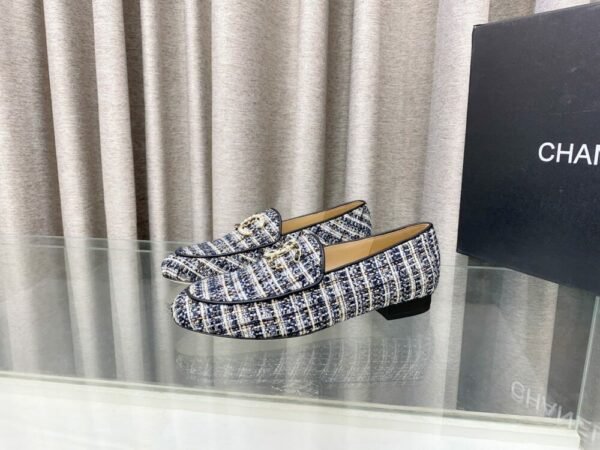 CHL 25Fw rhinestone double C half slippers/loafers