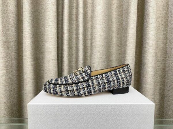 CHL 25Fw rhinestone double C half slippers/loafers