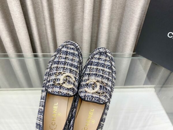CHL 25Fw rhinestone double C half slippers/loafers