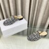 CHL 25Fw rhinestone double C half slippers/loafers