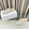 CHL 25Fw rhinestone double C half slippers/loafers