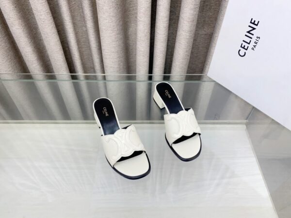 Cel**e Arc de Triomphe 25ss closed toe half-slip mule slippers