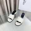 Cel**e Arc de Triomphe 25ss closed toe half-slip mule slippers