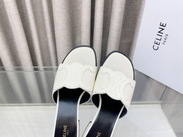 Cel**e Arc de Triomphe 25ss closed toe half-slip mule slippers