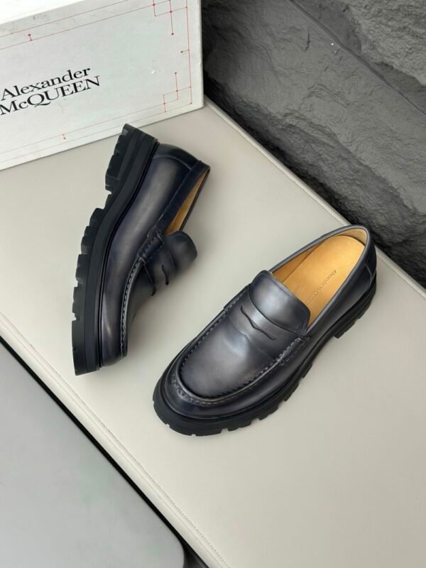 McQu 25ss Men's Derby Leather Shoes