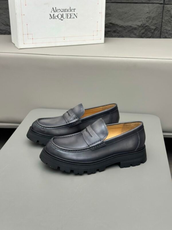 McQu 25ss Men's Derby Leather Shoes