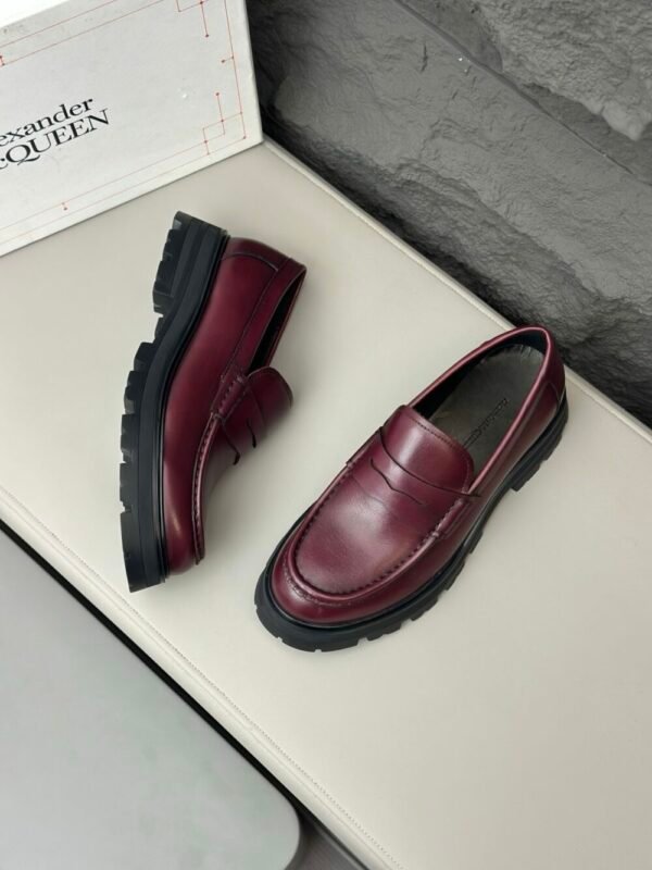 McQu 25ss Men's Derby Leather Shoes