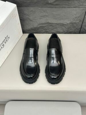 McQu 25ss Men's Derby Leather Shoes