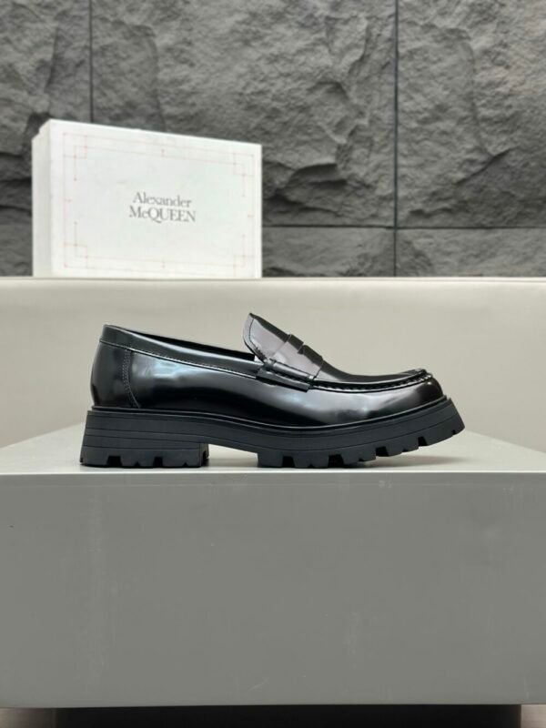 McQu 25ss Men's Derby Leather Shoes