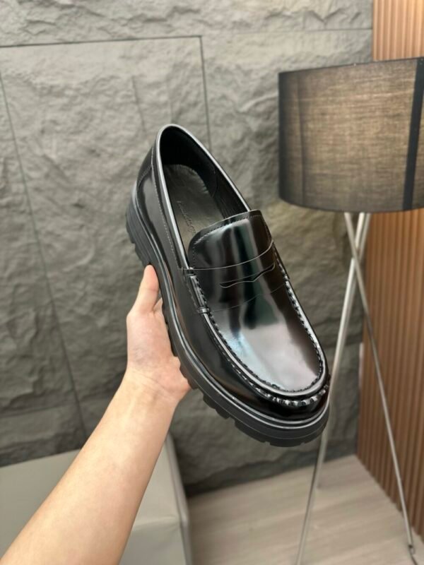 McQu 25ss Men's Derby Leather Shoes