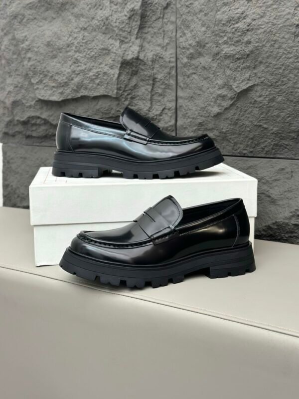 McQu 25ss Men's Derby Leather Shoes