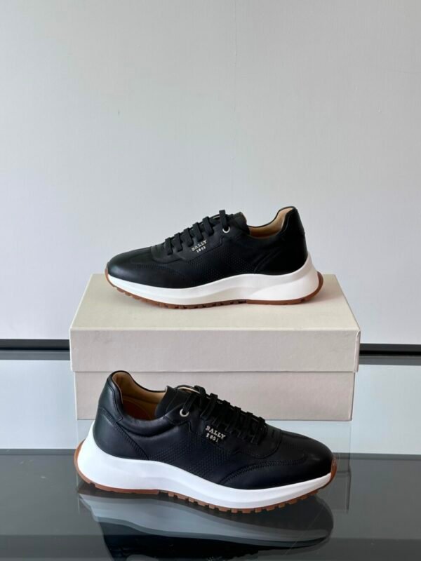 Bally Men's Thick Sole Leather Sneakers