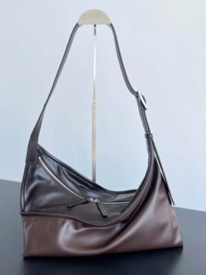 BO-VE 787117 Zigzag Shoulder Bag Cowhide Backpack For Women 38cm BV VB