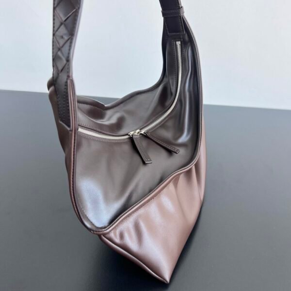 BO-VE 787117 Zigzag Shoulder Bag Cowhide Backpack For Women 38cm BV VB