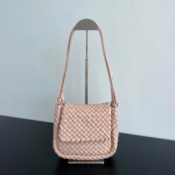 BO-VE Mini COBBLE Shoulder Bag 762711 19cm BV VB intrecciato lambskin
