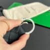 BO-VE 800553 Single Braided Leather Keychain  12x3cm BV VB Nappa lambskin