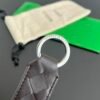 BO-VE 800553 Single Braided Leather Keychain  12x3cm BV VB Nappa lambskin