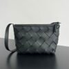 BO-VE Diago hobo bag in woven grain de poudre leather 39cm BV VB