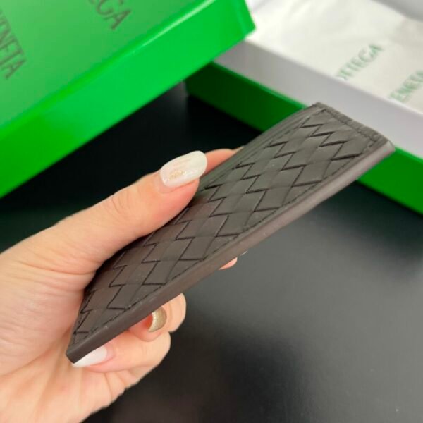 BO-VE Small woven card holder 817397 cowhide 11x8x0.2cm BV VB