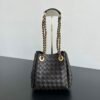 BO-VE Chain parachute 817175 sheepskin women bag 21cm BV VB