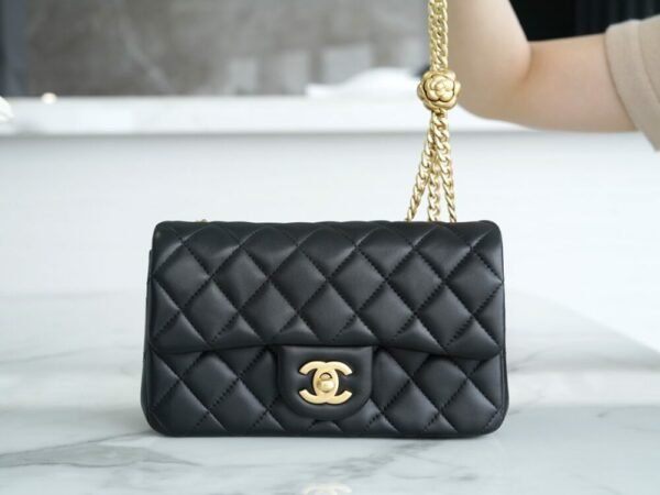 CHL 23S Spring and Summer New Camellia Mini Black 20cm