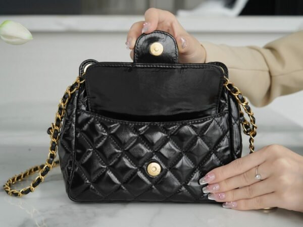 CHL 23c Resort Collection Hobo Bag Black Small 19cm