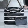 CHL 24s Spring/Summer new 22 handbag small size black and white 37cm