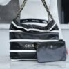 CHL 24s Spring/Summer new 22 handbag small size black and white 37cm