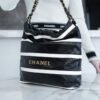 CHL 24s Spring/Summer new 22 handbag small size black and white 37cm