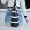 CHL 24s Spring/Summer new 22 handbag small size black and white 37cm