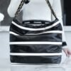 CHL 24s Spring/Summer new 22 handbag small size black and white 37cm