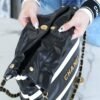 CHL 24s Spring/Summer new 22 handbag small size black and white 37cm