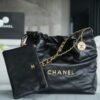 CHL 22p Spring and Summer New 22 Handbag Small Black Gold Buckle 37cm