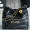 CHL 22p Spring and Summer New 22 Handbag Small Black Gold Buckle 37cm