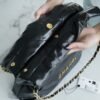 CHL 22p Spring and Summer New 22 Handbag Small Black Gold Buckle 37cm
