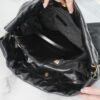 CHL 22p Spring and Summer New 22 Handbag Medium Black Gold Buckle 42cm