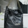 CHL 22p Spring and Summer New 22 Handbag Large Black Gold Buckle 48cm