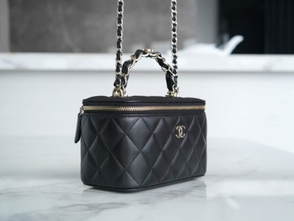 wsxc1742923623679_2 CHL 23k autumn and winter new "small double C" handle long box black 17cm