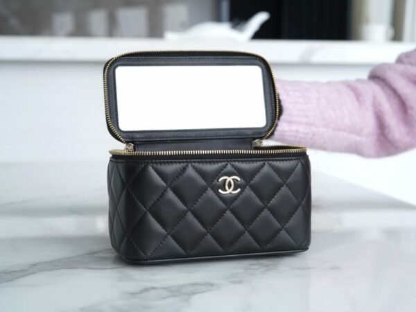 wsxc1742923623679_5 CHL 23k autumn and winter new "small double C" handle long box black 17cm